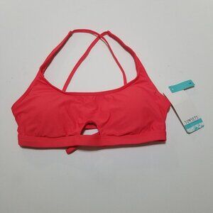 NWT  Sunsets California Swim Nectarine Brande Bralette Bikini Top Padded Size S
